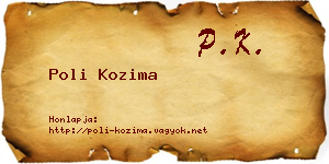 Poli Kozima névjegykártya